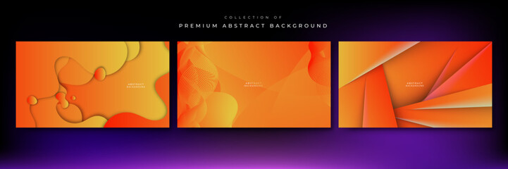 abstract colorful orange gradient background