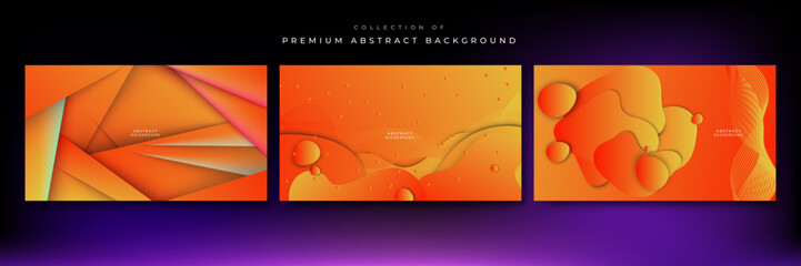 abstract colorful orange gradient background