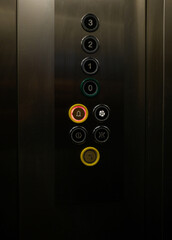 push button of the elevator 