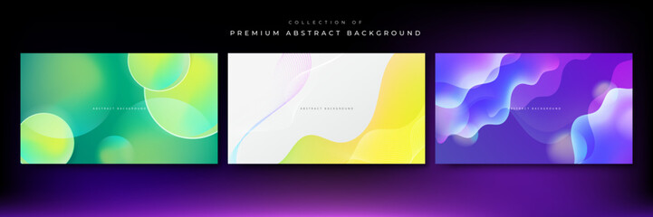 Modern vector gradient abstract colorful background
