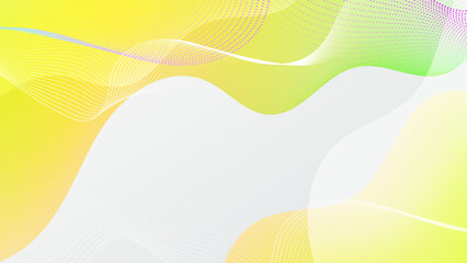 Modern abstract white and yellow wave background