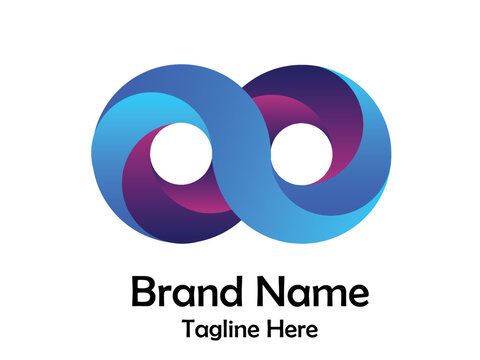 abstract blue logo
