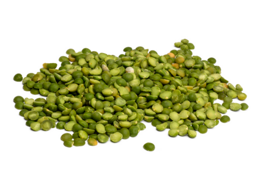  split peas isolated, png file