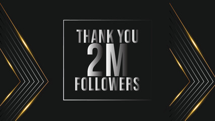 user Thank you celebrate of 2m subscribers and followers. 2m followers thank you

