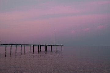 pink sunset on mediterranean sea
pink sky