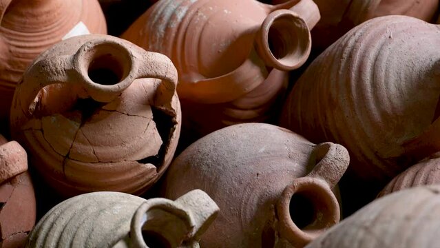 An Ancient Greek Amphora. Wine and Grain Storage Vessel
