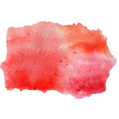 Red watercolor stain with wash. Red pink, Watercolor texture for Valentine day or wedding