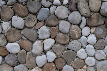 photo wall lined with pebbles
background of pebbles