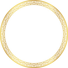 Luxury golden round frame botanic garden vingate pattern