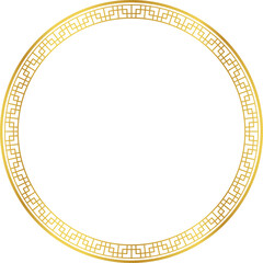Luxury golden round frame botanic garden vingate pattern