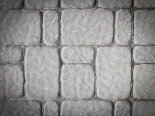 close up. concrete pavers brick tiles with seams