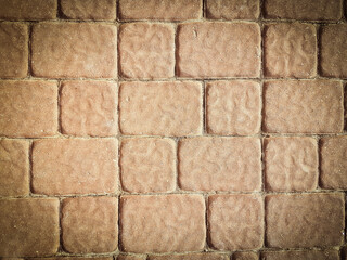 close-up . a fragment of a stone pavement.