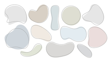 aesthetic doodle blob vector design