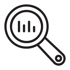 magnifying glass line icon