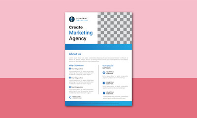 Flyer template layout design. Creative modern vector flier concept with dynamic abstract shapes on background. poster flyer pamphlet brochure cover design layout space for photo background. vector ill