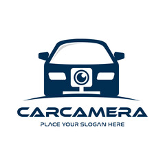 Car camera vector logo template. This design use transportation symbol. Suitable for capture technology.