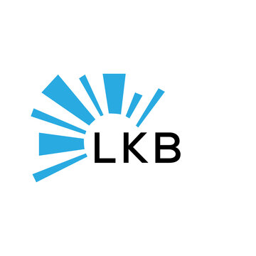 LKB letter logo. LKB blue image on white background and black letter. LKB technology  Monogram logo design for entrepreneur and business. LKB best icon.
