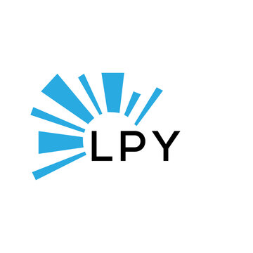 LPY letter logo. LPY blue image on white background and black letter. LPY technology  Monogram logo design for entrepreneur and business. LPY best icon.
