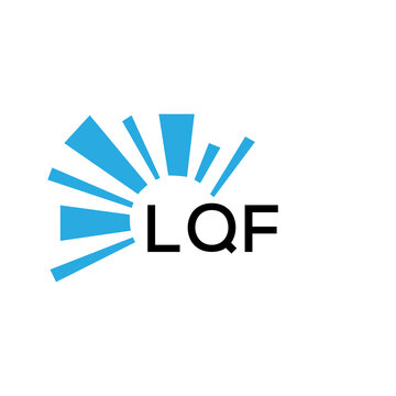 LQF letter logo. LQF blue image on white background and black letter. LQF technology  Monogram logo design for entrepreneur and business. LQF best icon.
