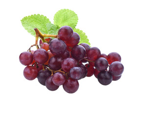 Grapes. Red grape. Grape branch isolated transparent png - obrazy, fototapety, plakaty