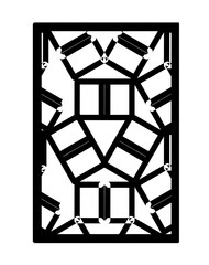 CNC Vector Cutting Patterns for CNC Laser, Router, Plasma, Water jet, Plotter. Used for 4x8 Sheets MDF, METAL, JAALI, PVC, Plywood, ACP, Acrylic, Marble. Glass Etching For Architects, Interior