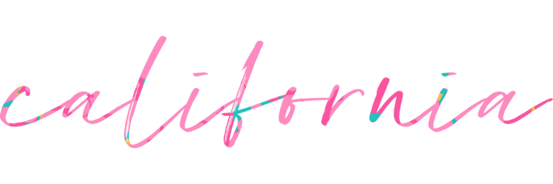 An isolated illustration of calligraphic lettering California. California handwritten calligraphy name of USA state. Hand drawn brush calligraphy.