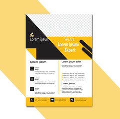 modern design template for flyer