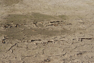 dry ground cracked by drought lack of water in agriculture