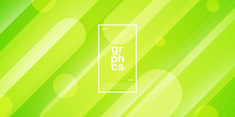 Abstract dynamic bright green lime gradient illustration background with simple pattern. cool design.Eps10 vector