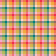 Seamless grid  pattern design. Ornament pattern suitable for fabric, illustration, paper print, wallpaper. Warm colour style.