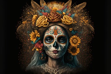 Día de los Muertos, Mexico - obrazy, fototapety, plakaty