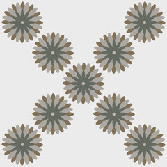 Obraz premium Seamless vintage flower fabric design like ornament vector. Suit for package design, wallpaper, fashion print.