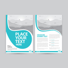 Flyer poster pamphlet brochure cover design layout space for photo background, vector illustration template, A4 size