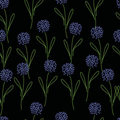 Natural tropical flowers as seamless fashion print. Suit for illustration, wallpaper, fabric print.