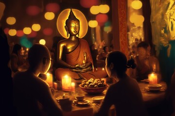Obraz na płótnie Canvas Bon celebration, Buddhist, observance, holiday, religion, festival