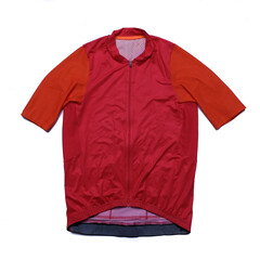 red short sleeve cycling jersey
