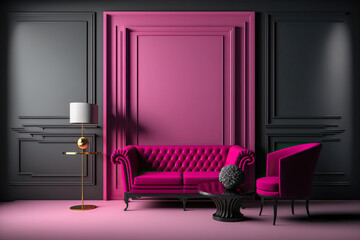 The trendy modern living room color of the year 2023