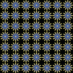 Seamless fabric of flowers pattern, like illustration. Suit for package design, wallpaper, fashion print, Housing wallpaper, arty-crafty.
