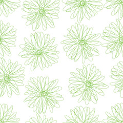 Fototapeta na wymiar Seamless fabric of floral Line Pattern Vector, like ornament vector. Suit for package design, wallpaper, fashion print.