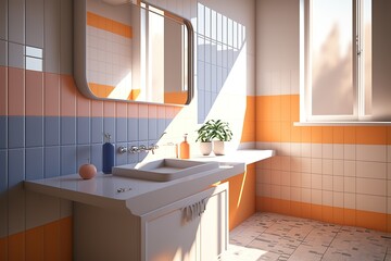 architectural visualization of luxury bathroom