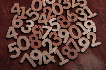 Background of numbers. from zero to nine. Numbers texture. Finance data concept. Mathematic....