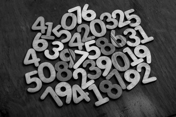 Background of numbers. from zero to nine. Numbers texture. Finance data concept. Mathematic....