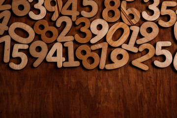 Background of numbers. from zero to nine. Numbers texture. Finance data concept. Mathematic....