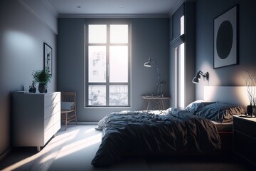 architectural visualization of luxury bedroom