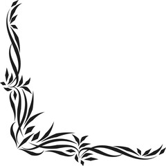 Obraz premium Decorative elements, border line illustration