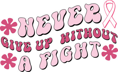 Fototapeta premium Retro Breast Cancer Awareness