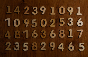 Background of numbers. from zero to nine. Numbers texture. Finance data concept. Mathematic....