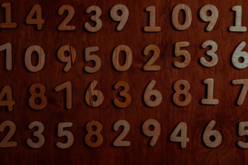 Background of numbers. from zero to nine. Numbers texture. Finance data concept. Mathematic....