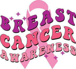 Retro Breast Cancer Awareness Design
