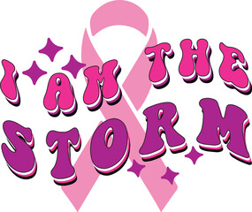 Retro Breast Cancer Awareness Design